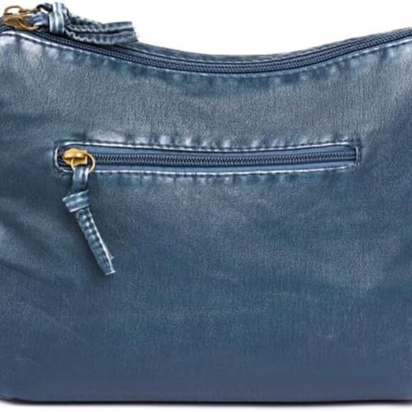 Leather Denim Purses for Women Jean Purse Denim Crossbody Shoulder Bag Tote Hand - Picture 3 of 6